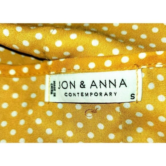 Jon & Anna Contemporary Polka-Dot Shell Top - Size Small - Picture 8 of 10
